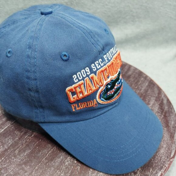 2009 SEC Football Championship Florida Gators Blue Baseball Cap Adjustable Logo - Picture 7 of 9